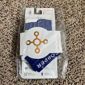 White and Blue Women’s Copper Socks